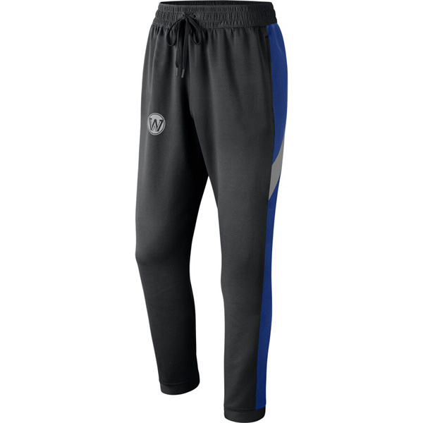 Men's Golden State Warriors Black Performance Showtime Basketball Pants - Click Image to Close